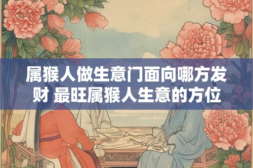 属猴人做生意门面向哪方发财 最旺属猴人生意的方位