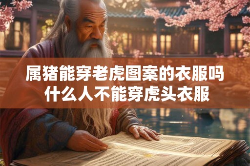 属猪能穿老虎图案的衣服吗 什么人不能穿虎头衣服