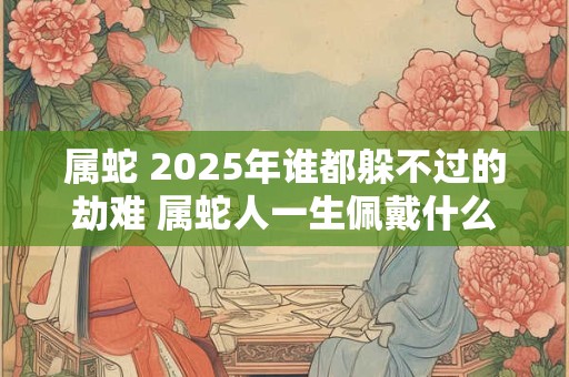 属蛇 2025年谁都躲不过的劫难 属蛇人一生佩戴什么好