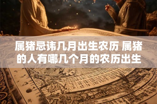 属猪忌讳几月出生农历 属猪的人有哪几个月的农历出生忌讳