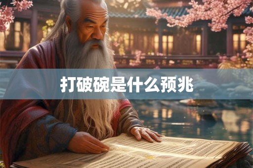 打破碗是什么预兆