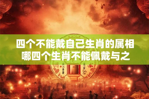 四个不能戴自己生肖的属相 哪四个生肖不能佩戴与之相同的属相