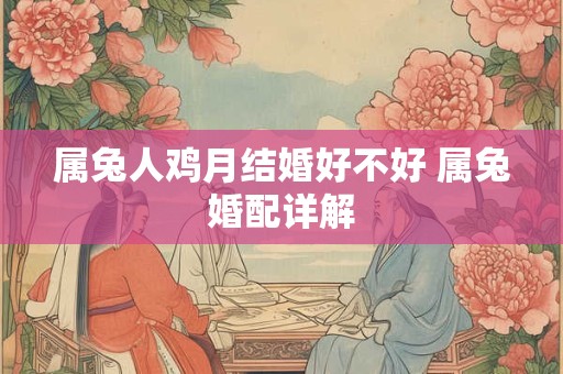 属兔人鸡月结婚好不好 属兔婚配详解