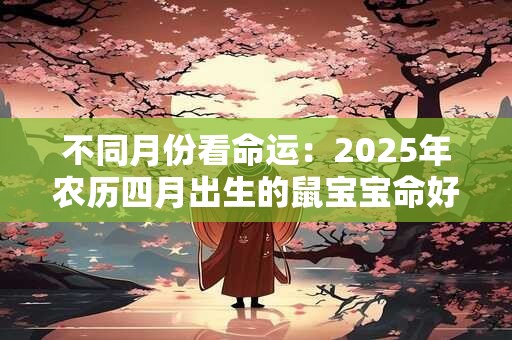 不同月份看命运：2025年农历四月出生的鼠宝宝命好不好