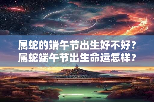 属蛇的端午节出生好不好？属蛇端午节出生命运怎样？