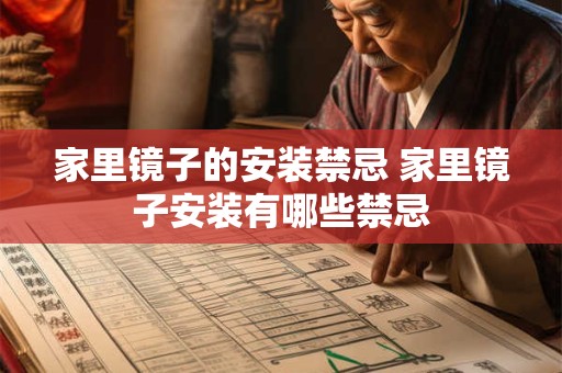 家里镜子的安装禁忌 家里镜子安装有哪些禁忌