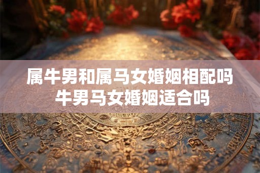 属牛男和属马女婚姻相配吗 牛男马女婚姻适合吗