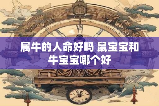 属牛的人命好吗 鼠宝宝和牛宝宝哪个好