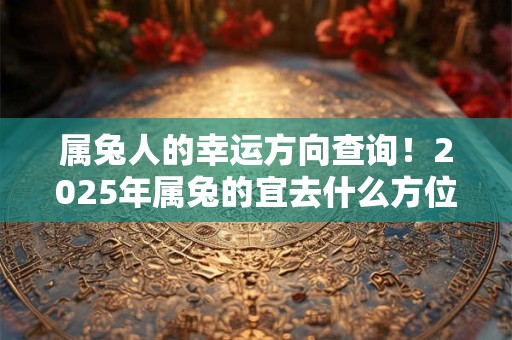 属兔人的幸运方向查询！2025年属兔的宜去什么方位发财