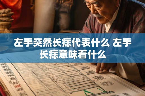 左手突然长痣代表什么 左手长痣意味着什么