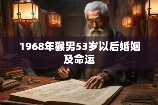1968年猴男53岁以后婚姻及命运