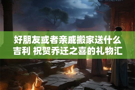 好朋友或者亲戚搬家送什么吉利 祝贺乔迁之喜的礼物汇总