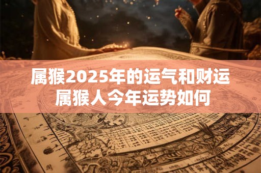 属猴2025年的运气和财运 属猴人今年运势如何