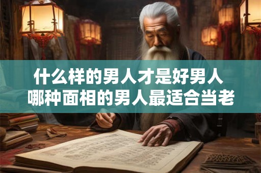 什么样的男人才是好男人 哪种面相的男人最适合当老公