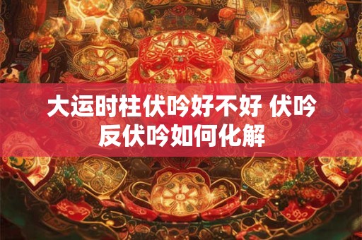 大运时柱伏吟好不好 伏吟反伏吟如何化解
