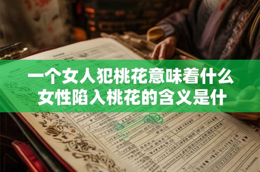 一个女人犯桃花意味着什么 女性陷入桃花的含义是什么