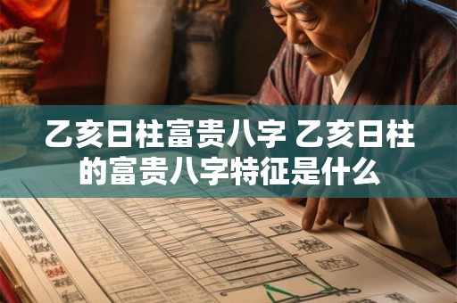 乙亥日柱富贵八字 乙亥日柱的富贵八字特征是什么