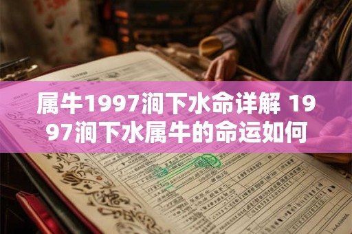 属牛1997涧下水命详解 1997涧下水属牛的命运如何