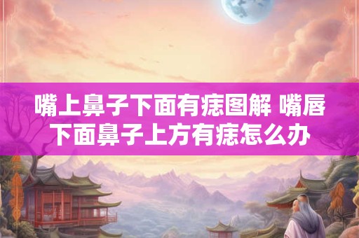 嘴上鼻子下面有痣图解 嘴唇下面鼻子上方有痣怎么办