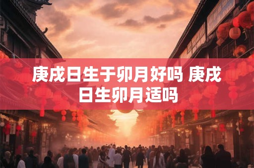 庚戌日生于卯月好吗 庚戌日生卯月适吗