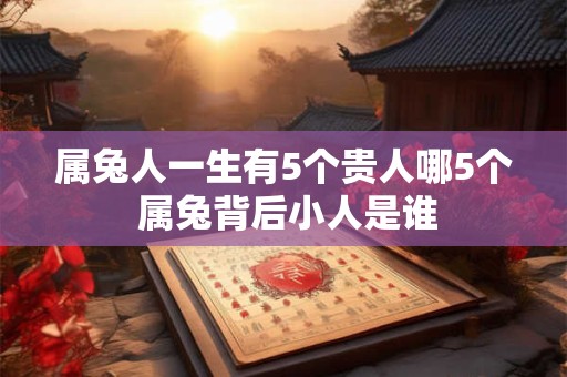 属兔人一生有5个贵人哪5个 属兔背后小人是谁