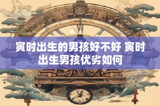 寅时出生的男孩好不好 寅时出生男孩优劣如何
