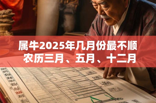 属牛2025年几月份最不顺 农历三月、五月、十二月 属牛2025年几月份最不顺 农历三月、五月、十二月