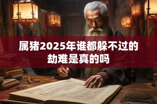 属猪2025年谁都躲不过的劫难是真的吗