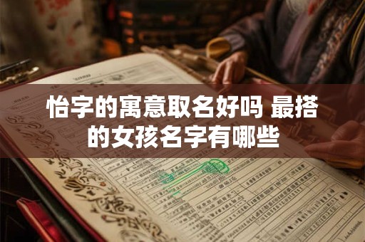 怡字的寓意取名好吗 最搭的女孩名字有哪些