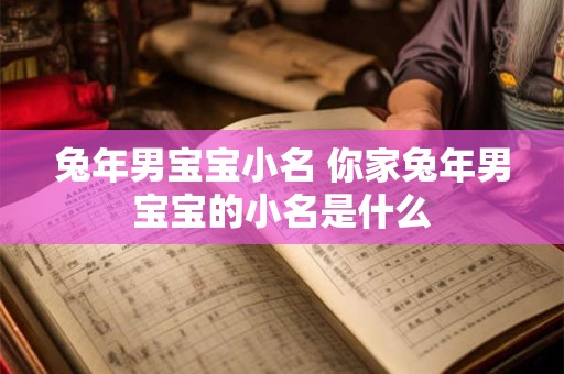 兔年男宝宝小名 你家兔年男宝宝的小名是什么