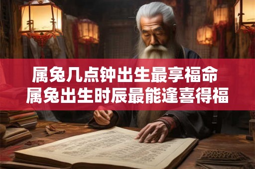 属兔几点钟出生最享福命 属兔出生时辰最能逢喜得福吗