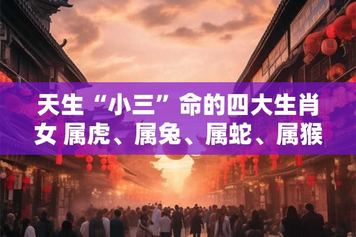 天生“小三”命的四大生肖女 属虎、属兔、属蛇、属猴