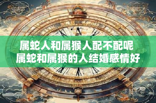属蛇人和属猴人配不配呢 属蛇和属猴的人结婚感情好不好