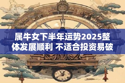 属牛女下半年运势2025整体发展顺利 不适合投资易破财