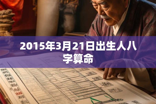 2015年3月21日出生人八字算命