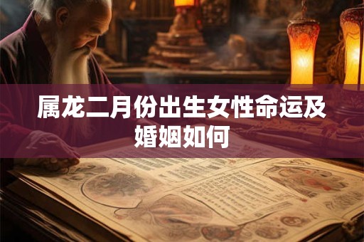 属龙二月份出生女性命运及婚姻如何