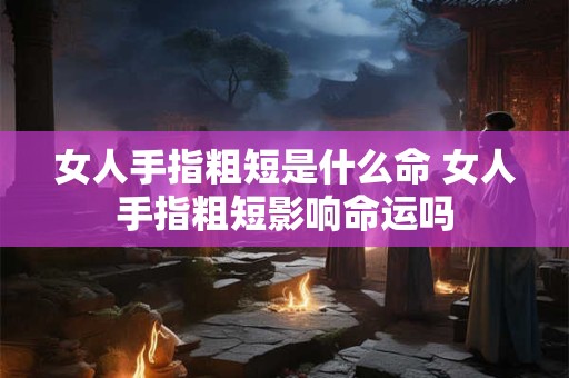 女人手指粗短是什么命 女人手指粗短影响命运吗