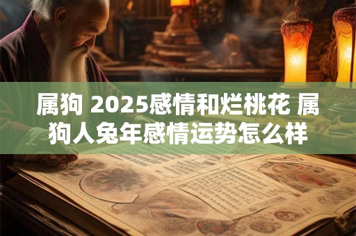 属狗 2025感情和烂桃花 属狗人兔年感情运势怎么样