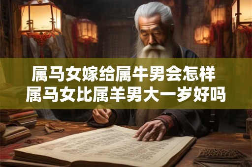 属马女嫁给属牛男会怎样 属马女比属羊男大一岁好吗