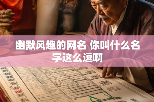 幽默风趣的网名 你叫什么名字这么逗啊