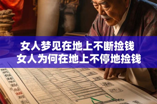 女人梦见在地上不断捡钱 女人为何在地上不停地捡钱