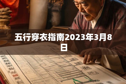 五行穿衣指南2023年3月8日