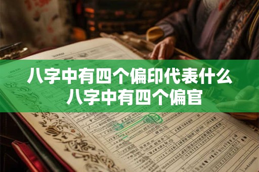 八字中有四个偏印代表什么  八字中有四个偏官