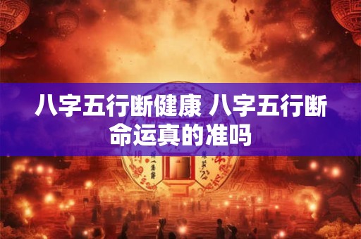 八字五行断健康 八字五行断命运真的准吗