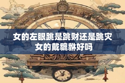 女的左眼跳是跳财还是跳灾 女的戴貔貅好吗