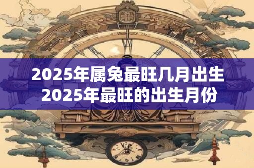 2025年属兔最旺几月出生 2025年最旺的出生月份
