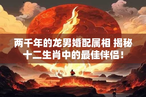 两千年的龙男婚配属相 揭秘十二生肖中的最佳伴侣！
