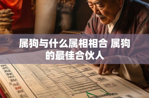 属狗与什么属相相合 属狗的最佳合伙人