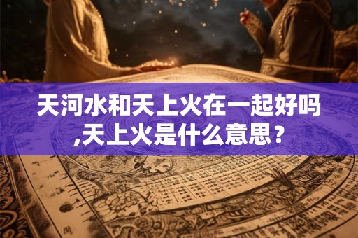 天河水和天上火在一起好吗,天上火是什么意思？