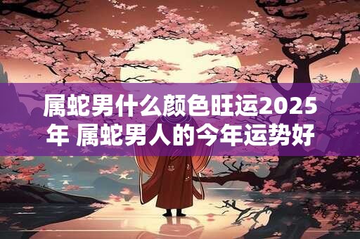 属蛇男什么颜色旺运2025年 属蛇男人的今年运势好不好